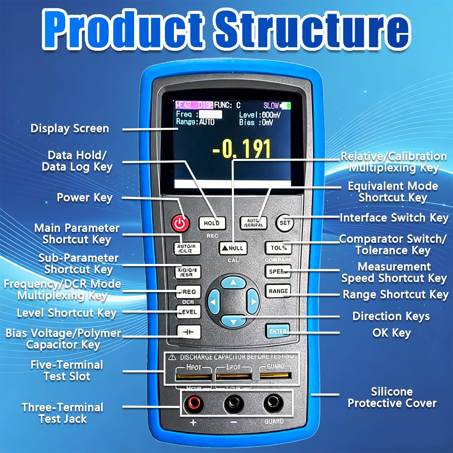 Probador LCR Digital Compatible con exportación de Datos USB 430