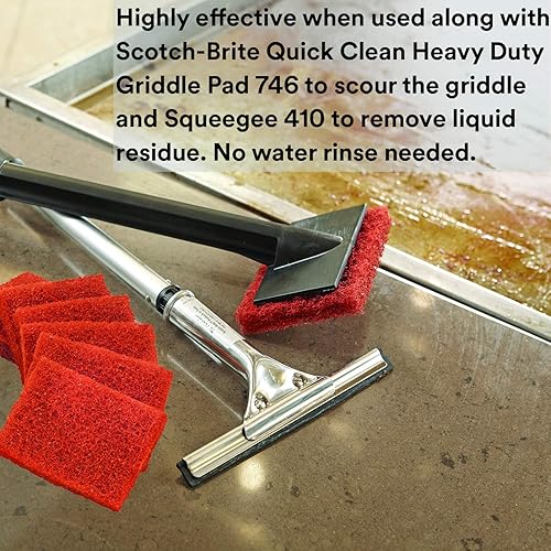 Miniatura 6 de Scotch-Brite - Limpieza de planchas líquido de limpieza rápida 701 4 cuartos de galón resistente se limpia en 3-5 minutos para hornear en alimentos