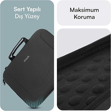 Mack Zone X MCE-1403 Hard Structure Bag, 14” MacBook Pro, 13”MacBook Pro, 13” Macbook Air, Protective case for 13”&14.1” Notebook models, iPad Carrying Case with Accessory Editor
