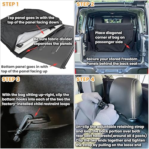 Miniatura 6 de Bolsa de almacenamiento para todos los modelos 2007-2025 Jeep Wrangler JK JKU JL JLU Sports Sahara Freedom Rubicon Unlimited Gladiator JT de 2