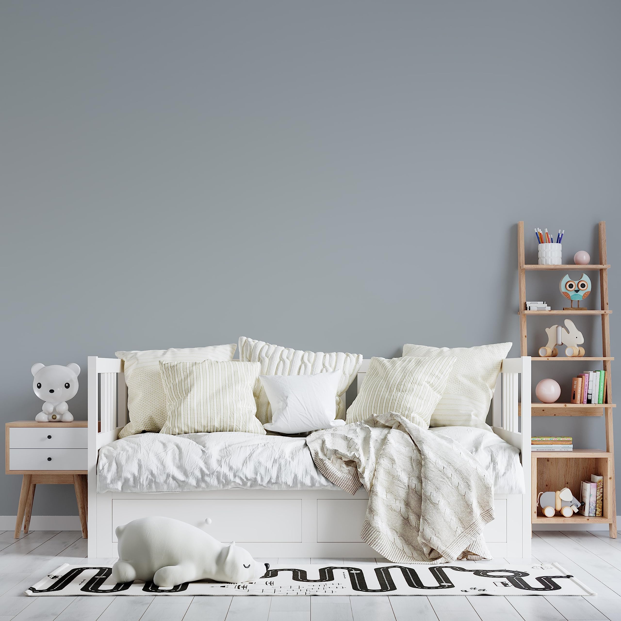 Peinture Acrylique Gris Fluctuat - Aspect Satin - Peinture Mur, Plafond, Boiserie & Balcon - Lessivable - Séchage En 30 min - COV A+ - Fabriquée En France - 5 L - BARBOUILLE