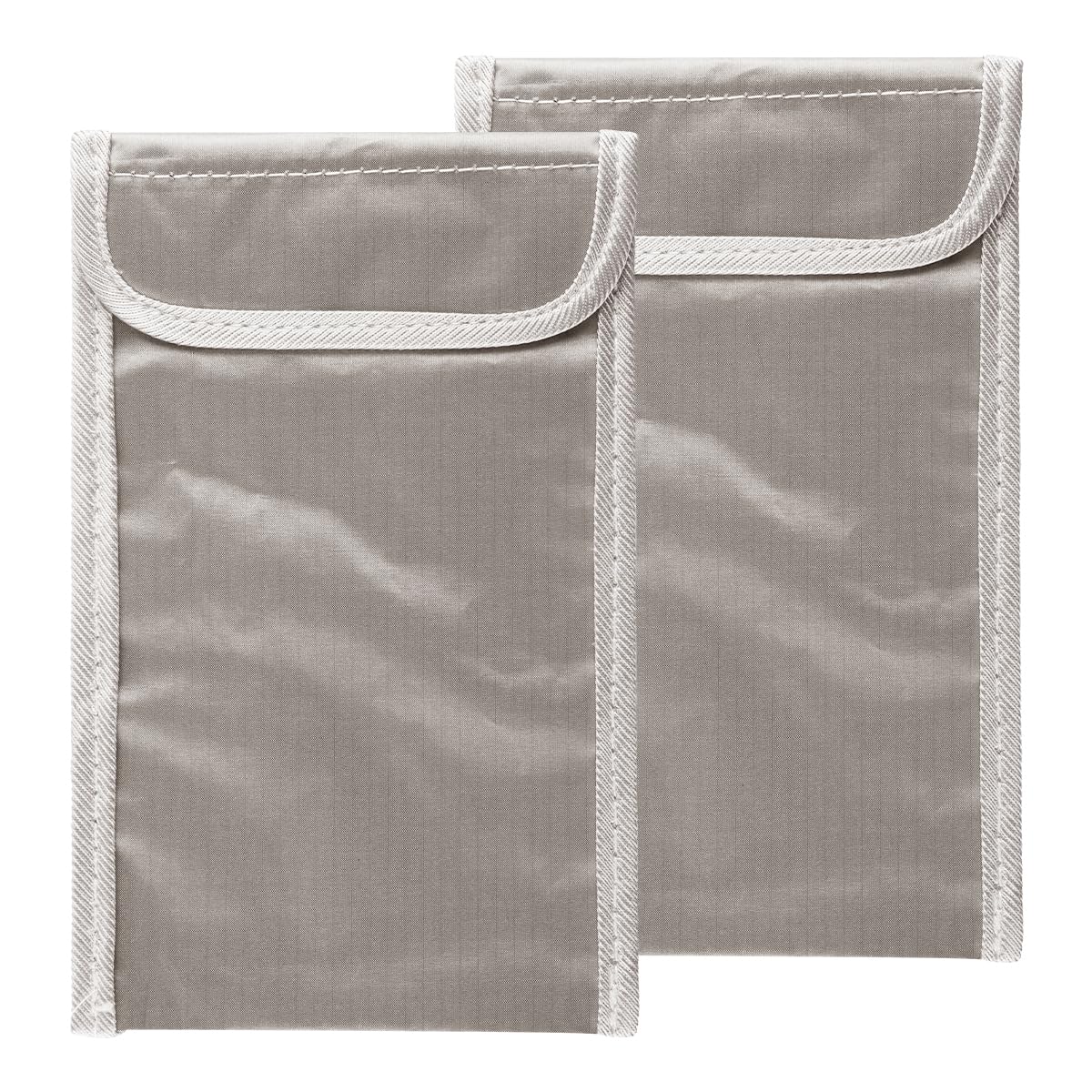 Faraday Lot de 2 pochettes compactes anti-électromagnétiques pour téléphone portable et bouclier de rayonnement, pochette de sécurité anti-EMP, protection de la vie privée pour un usage