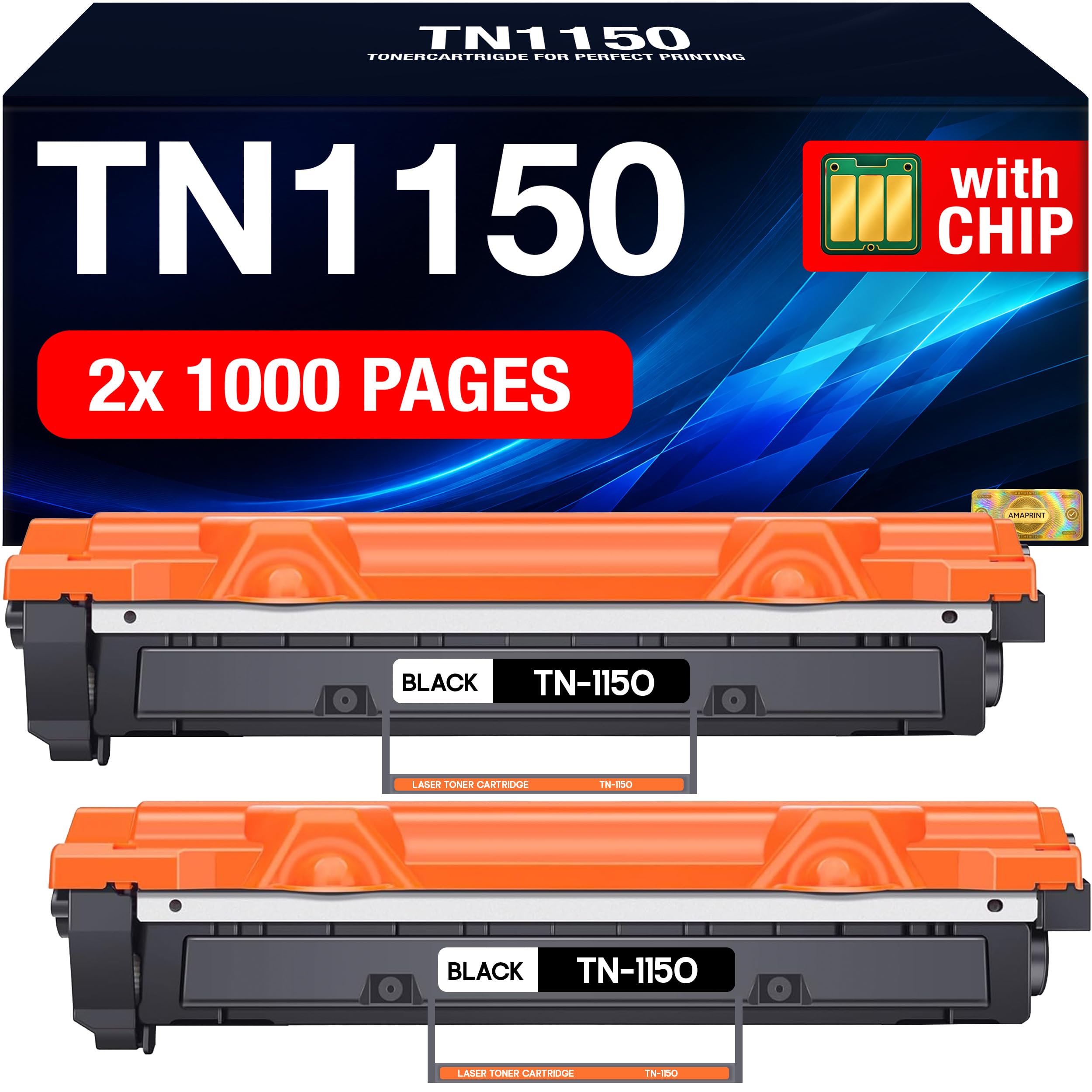 Amaprint TN1150 Toner pour Brother DCP-L1640W DCP-L1660W