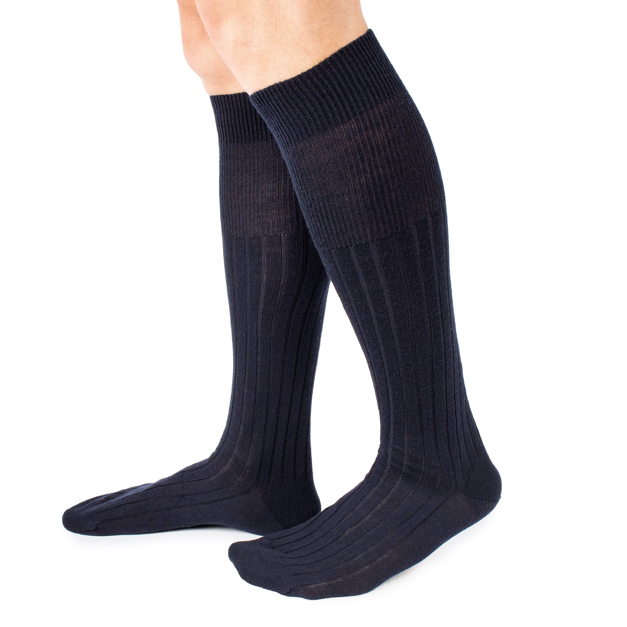 Ciocca Calza Lunga Costa Larga Pura Lana Lambswool Merinos - 3/6 Paia - Made in Italy