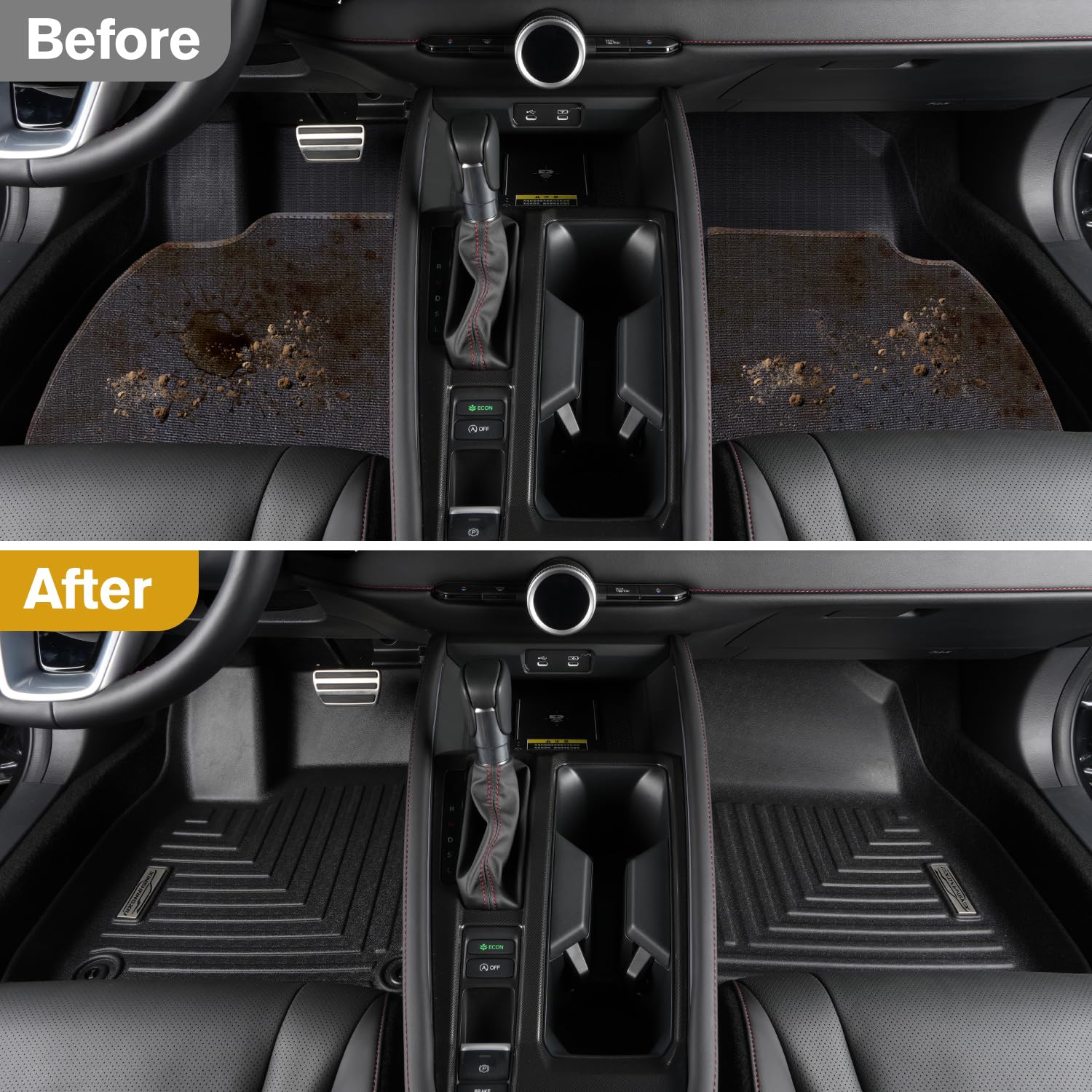 XINSHANGXIU Floor Mats Cargo Liner for KIA Sorento 2020 2019 2018 2017 2016 1st 2nd 3rd Row with — view 5