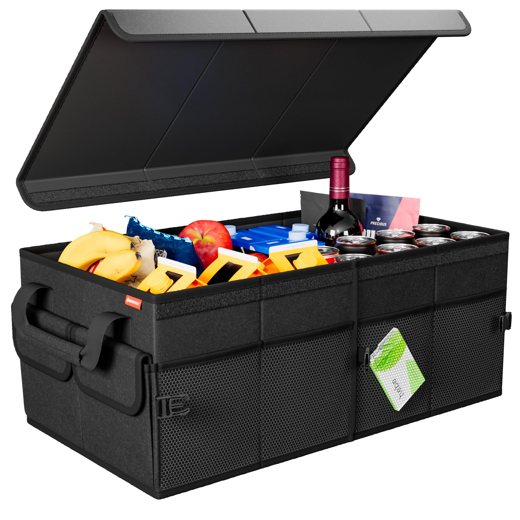 Organizer per Bagagliaio Auto Multiscomparto Pieghevole Lychee, Impermeabile con