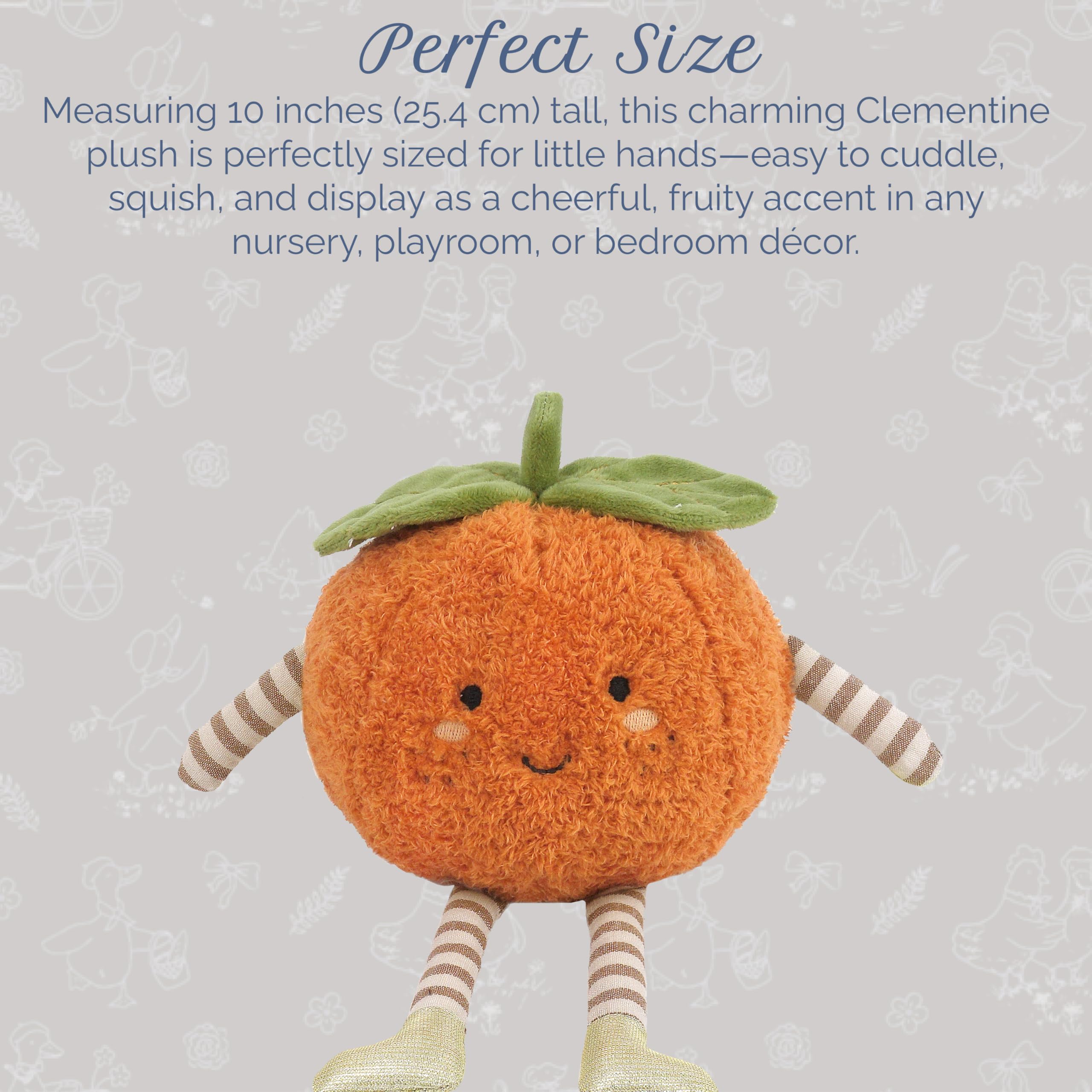 Amazon.com: MON AMI Premium Clementine Soft Food Plush Toy – 10