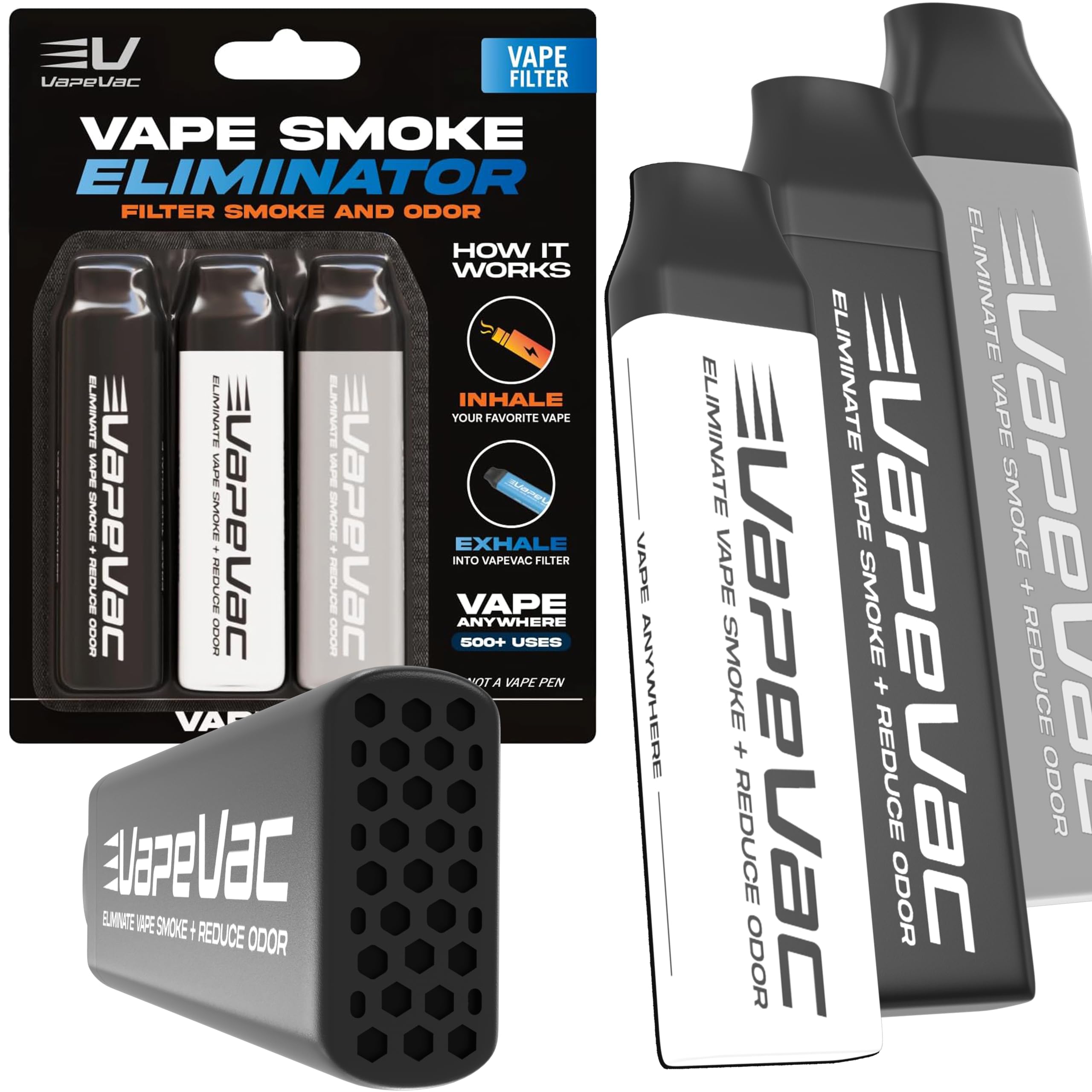 Amazon.com: VapeVac (Registered AMZ Brand) – Pocket Sized Personal Air  Filter for Discreet Output Reduction | Minimizes Odor, Keeps Air Fresh