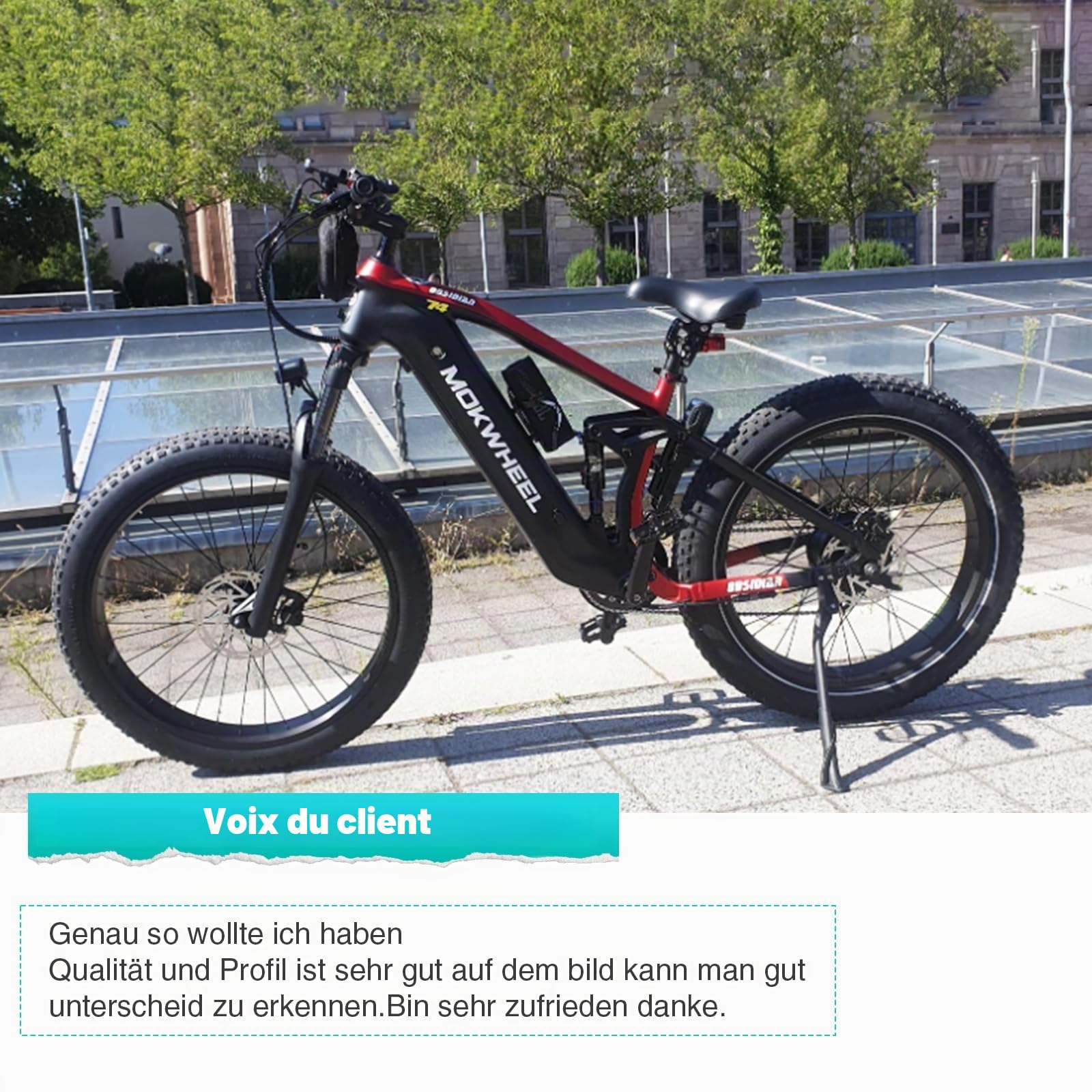 MEGHNA Pneu de vélo électrique 16/20/26 x 3,0" compatible avec 76-305/76-406/76-559 VTT/Fat Tires/Snow&Electric Bike