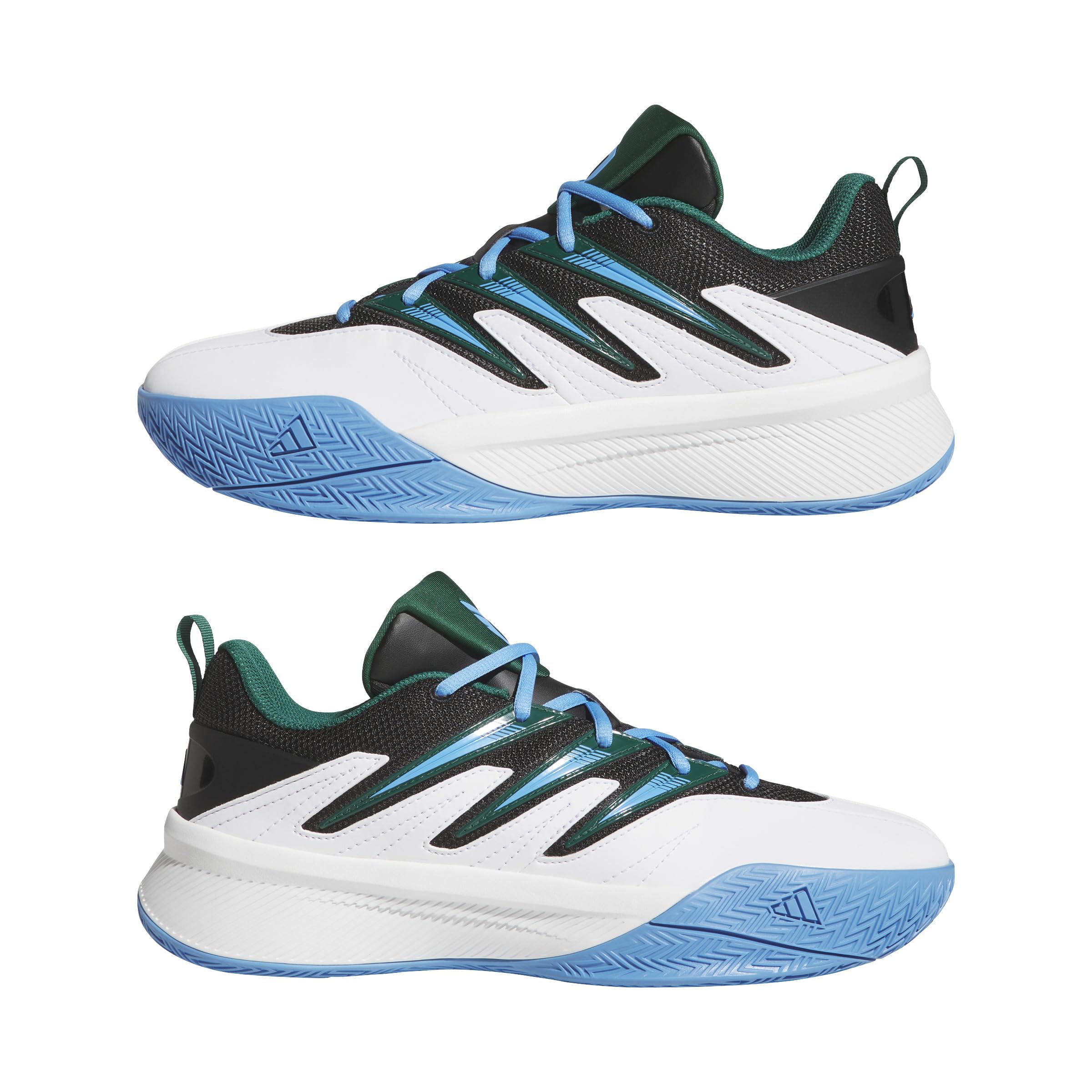 adidas Unisex Adulto Dame Certified 3, FTWR White/Collegiate Green/Blue Burst, 38 2/3 EU