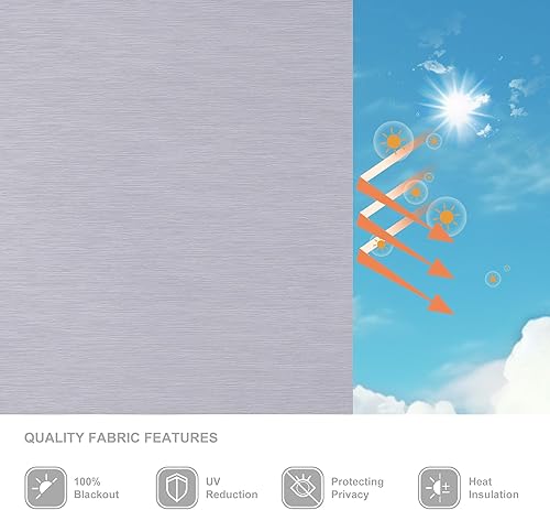 Miniatura 3 de Cenefa enrollable de casete de jacquard a rayas sin cordón para ventana, persiana enrollable opaca con aislamiento térmico, ahorro de energía,