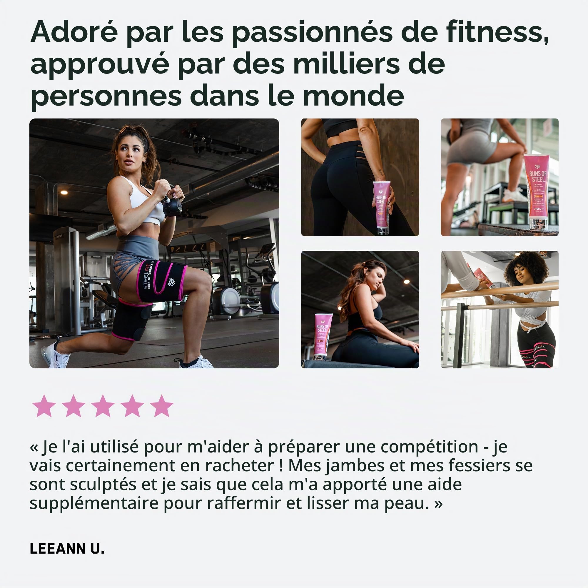 Protan Buns Of Steel - Crème tonnifiante maximal pour le corps 237 ml