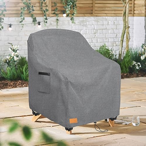 Miniatura 5 de UNARK Fundas para sillas Adirondack para exteriores, paquete de 2 (28 pulgadas de ancho x 33 pulgadas de profundidad x 39 pulgadas de alto),