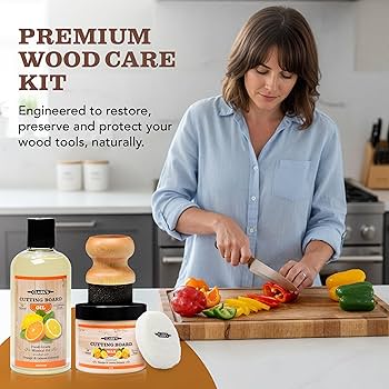 Amazon.com: CLARK'S Cutting Board Oil and Wax Kit – Includes Food
