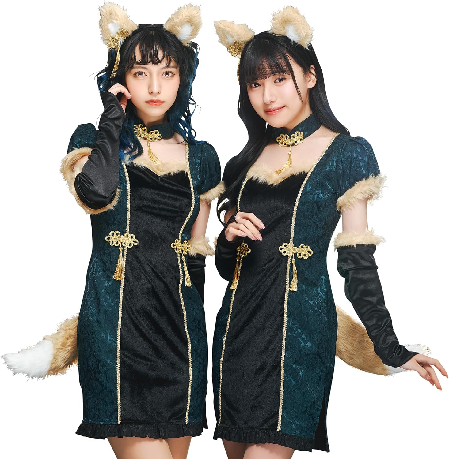 クリアストーン(Clearstone) シノワポネ コスプレ ハロウィン キツネ レディース グリーン クリアストーン(Clearstone) シノワポネ コスプレ ハロウィン キツネ レディース グリーン