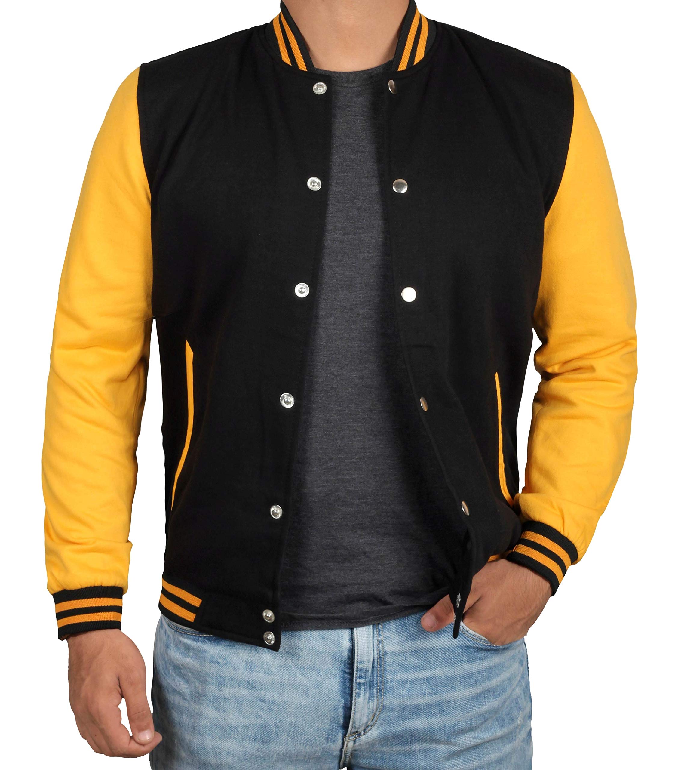 Buy Black And Red Letterman Jacket Men High School Varsity Mens Baseball Jacket Online at