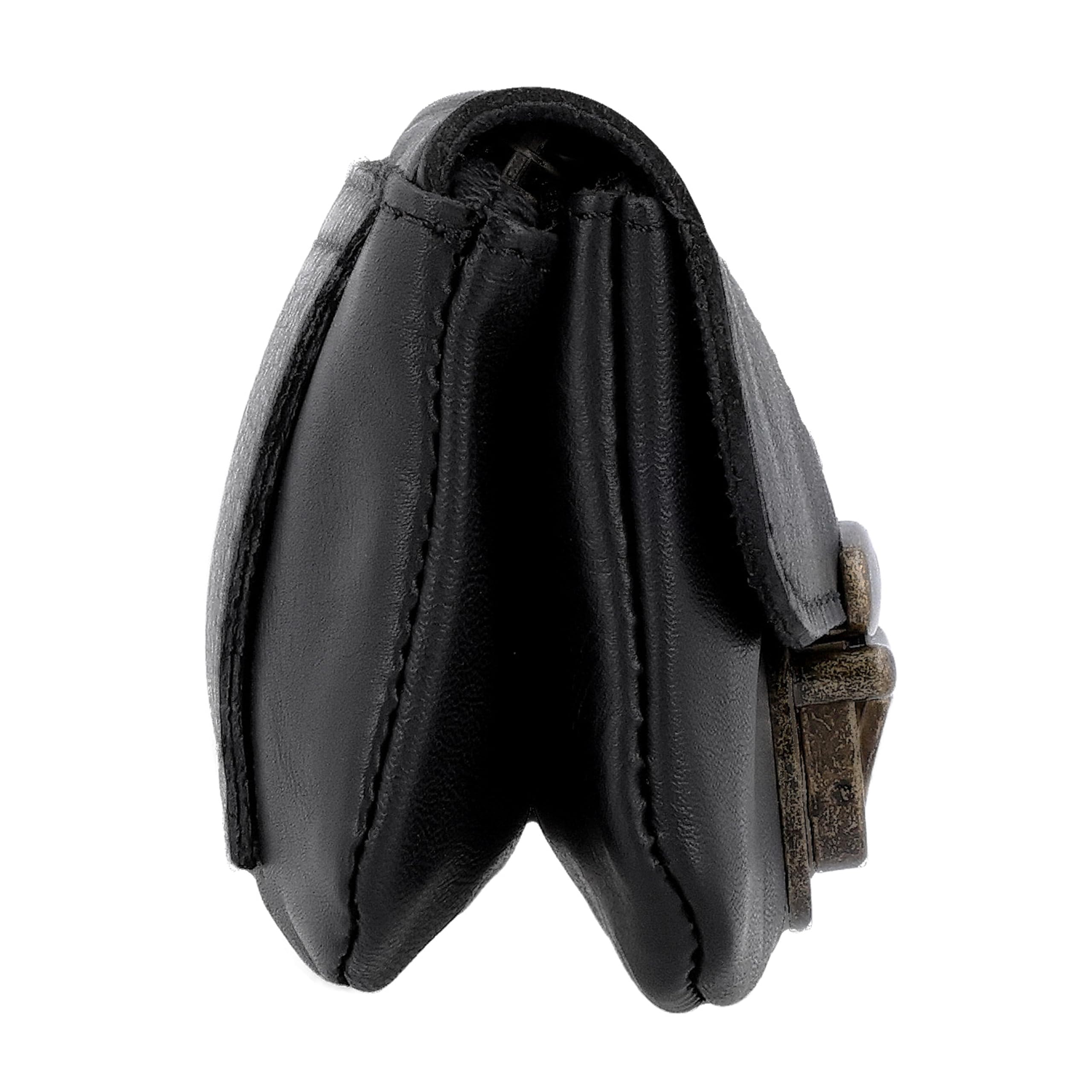 Gusti Pochette Eskil en Cuir pour Ceinture Porte-Monnaie Noir Cuir