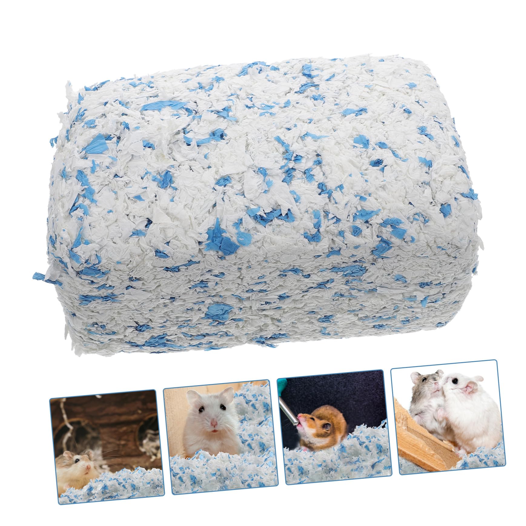 SUPVOX Lettiera in Carta per Criceti e Porcellini D’India, 1 Sacchetto da 450g, Assorbente e Antiodore, per Gabbia di Piccoli Animali Domestici | Conigli e Gabbie per Animali, Assorbente, Formato Singolo per Uso Domestico, Accessorio per Piccoli Roditori