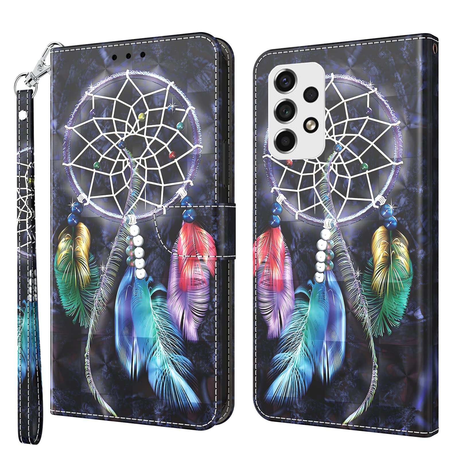 BOLELAW Hülle für Samsung Galaxy A53 5G, Stoßfestes PU Leder