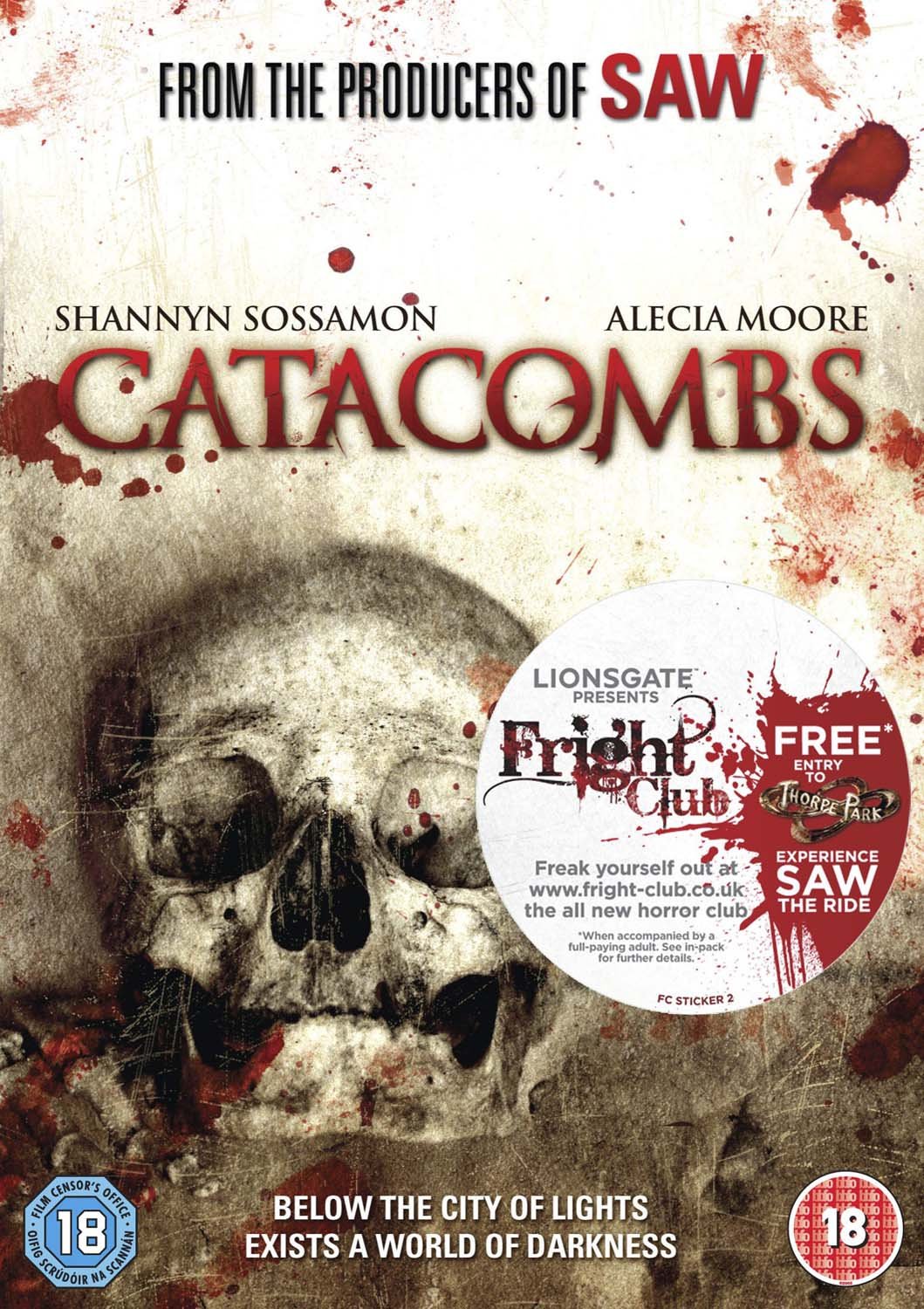 Catacombs DVD 2008 From Producers of SAW Shannyn Sossamon Alecia Moore P!nk