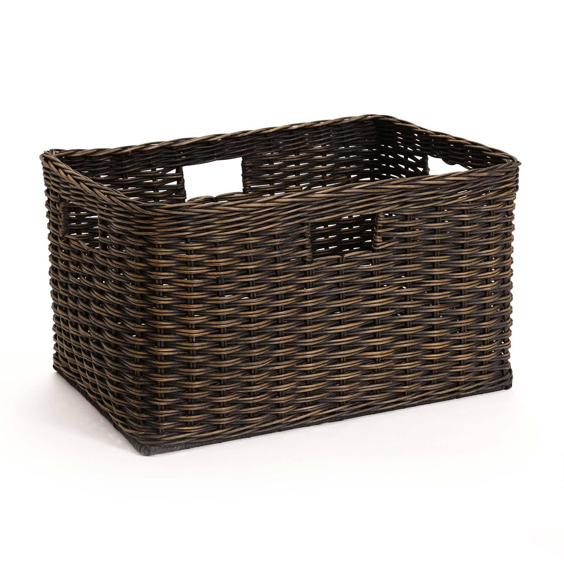 Amazon.com: The Basket Lady Tall Rectangular Wicker Storage