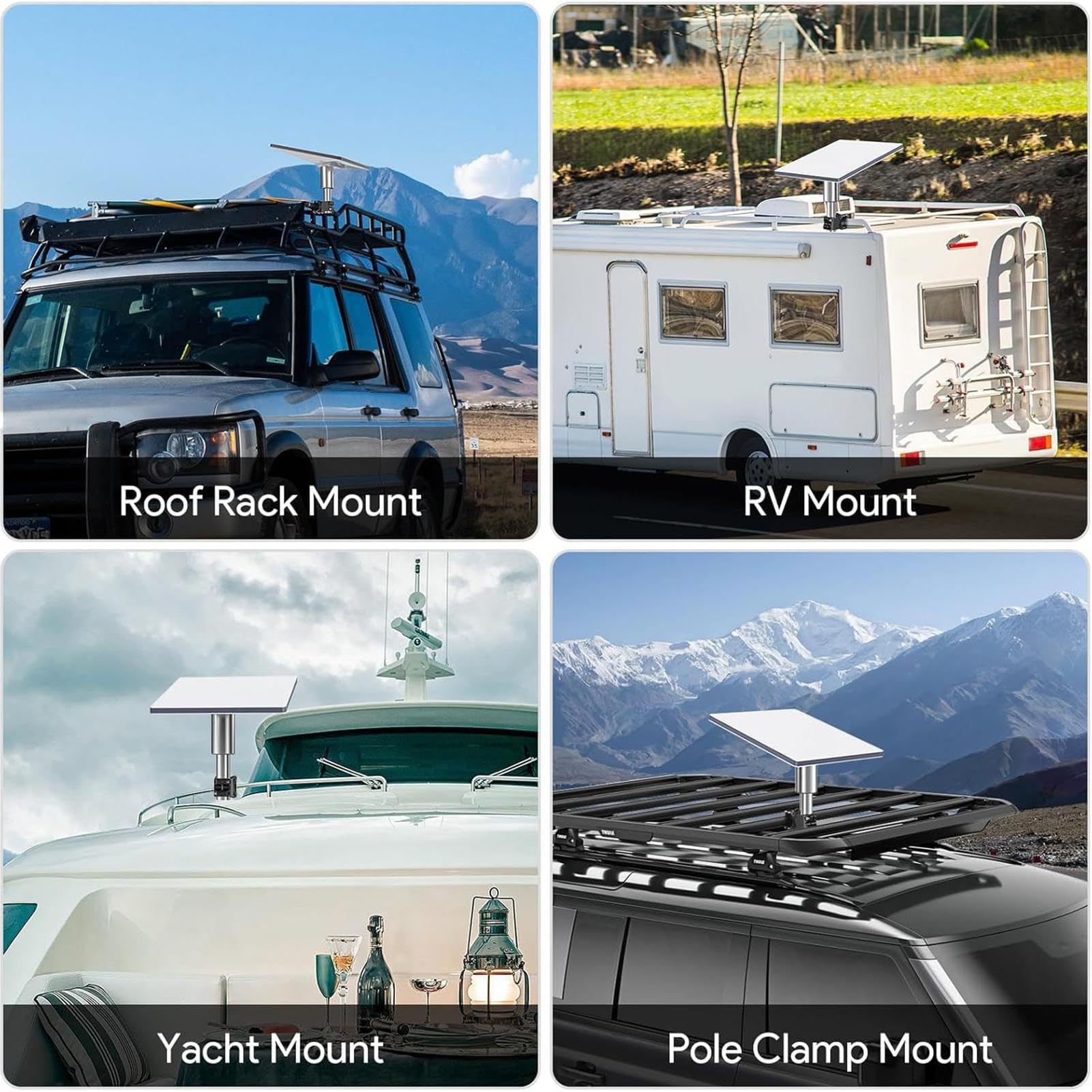 Support D'Échelle Pour Antenne Parabolique De Camping-Car Montage sur toit