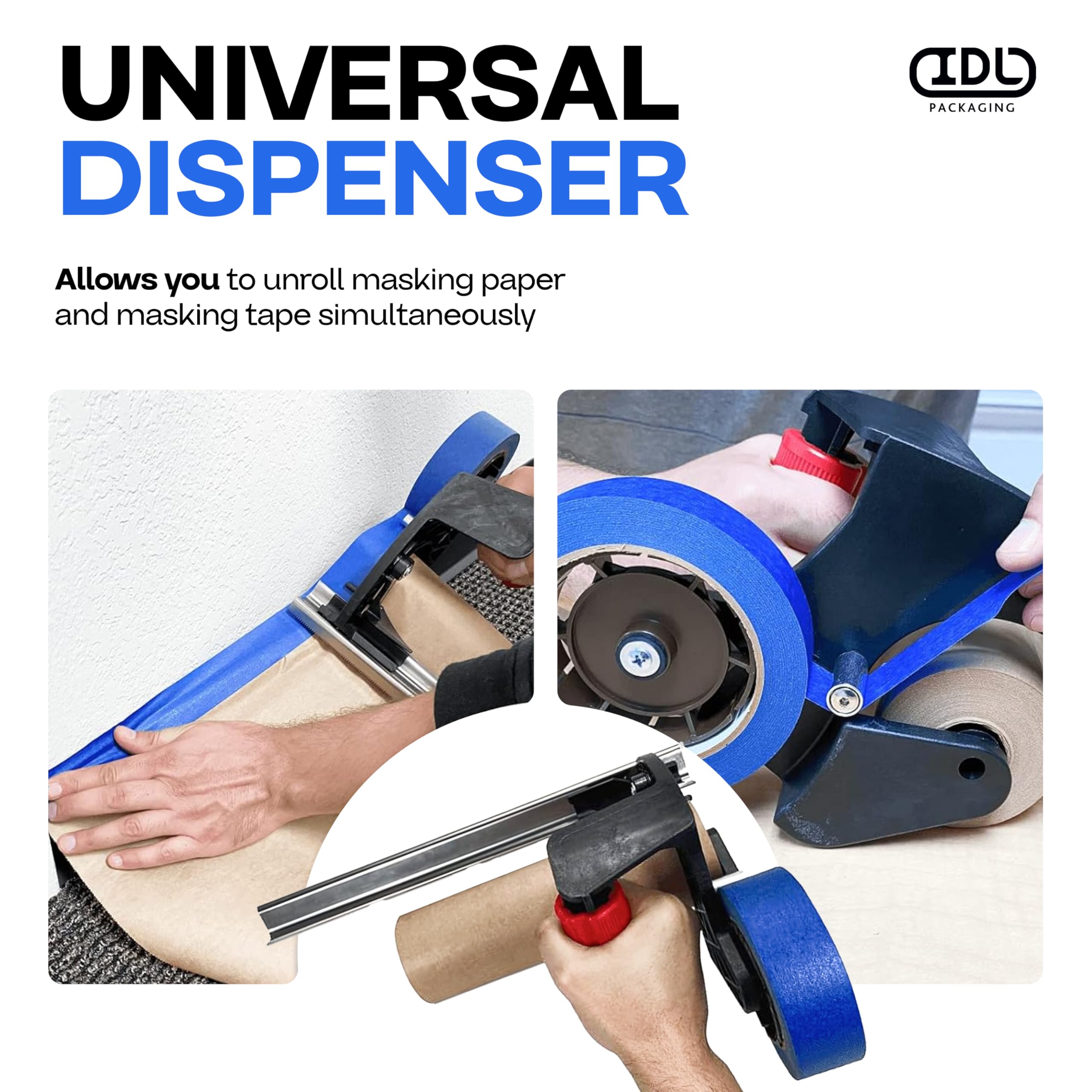 6 Rouleaux Films De Masquage Avec Ruban Adhésif Masker Avec