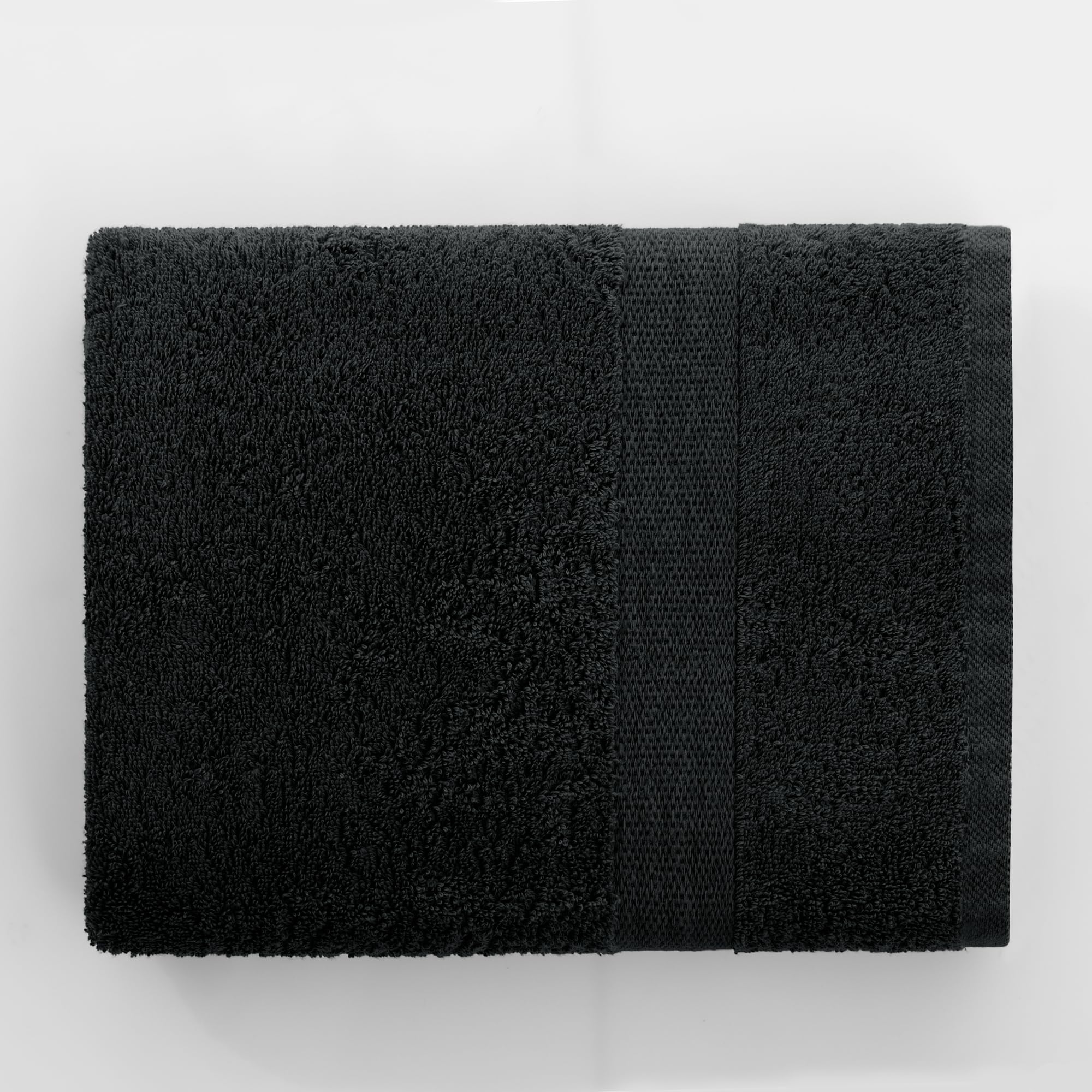 DecoKing Set di 4 asciugamani in cotone di qualità 525 g/m², 50 x 100 cm e 2 teli da bagno 70 x 140 cm, nero assorbenti Marina