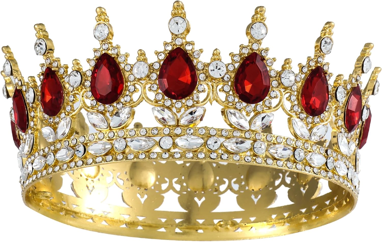 HZH Meisjes Kinderen Elegante Fonkelende Kristallen Strass Kroon Tiara Bruiloft Prom Bruids Hoofdband Bruiloft Hoofdband
