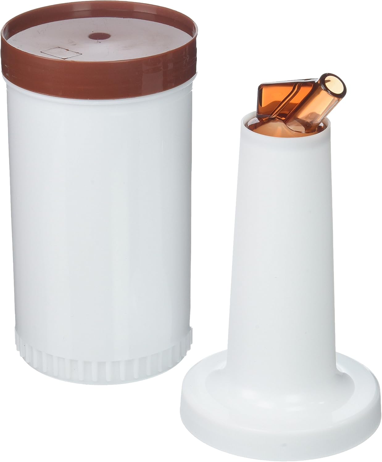Winco Brown 1 qt Pour Bottle with Lid