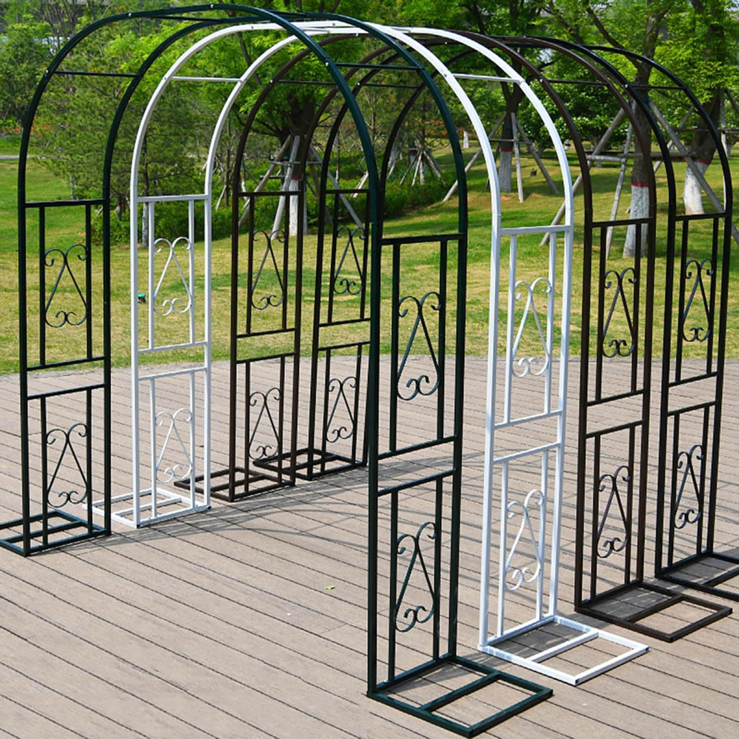 Arche de jardin en métal pour mariage terrasse et décoration de fête