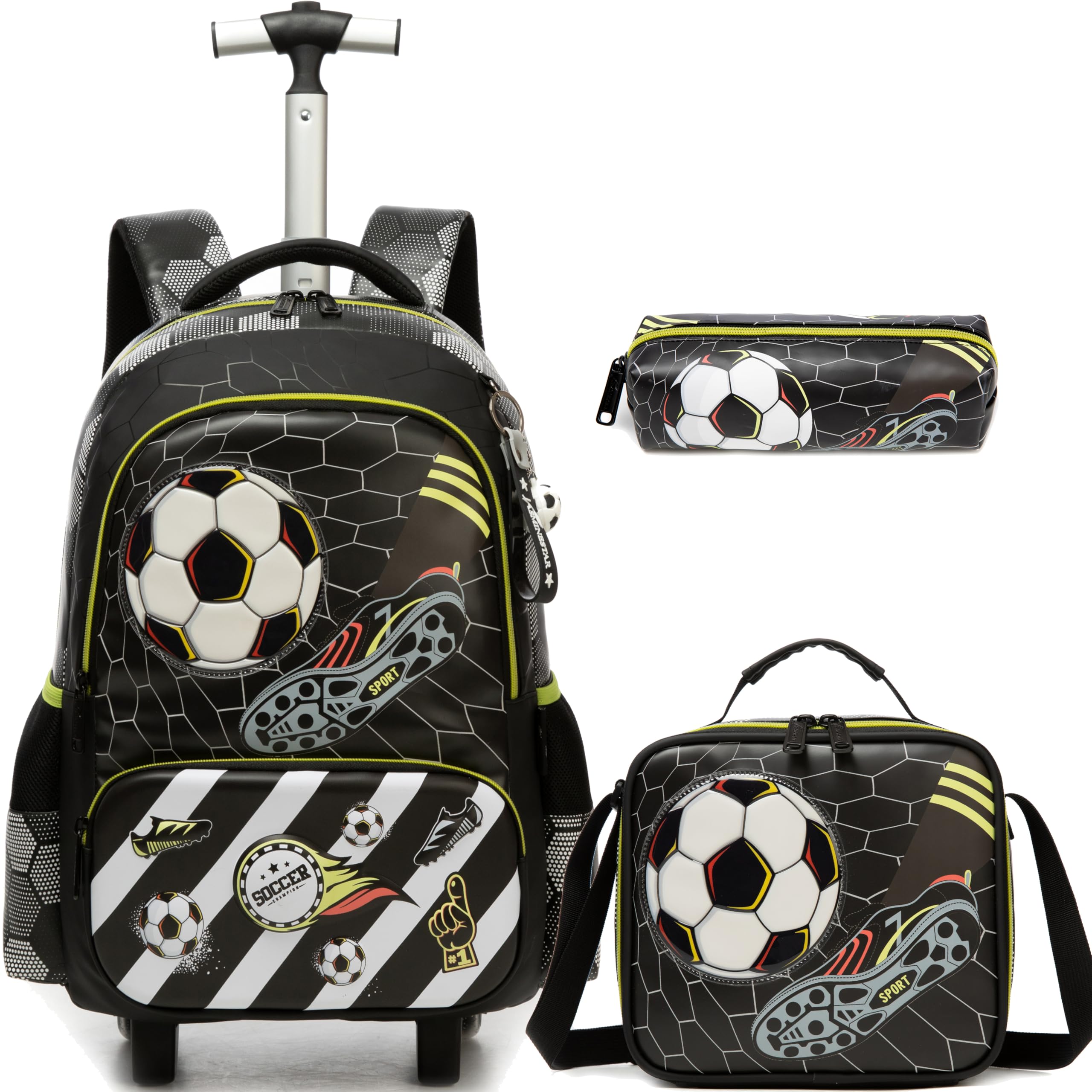 Meetbelify Sac à dos à roulettes pour enfants avec roulettes pour filles et garçons