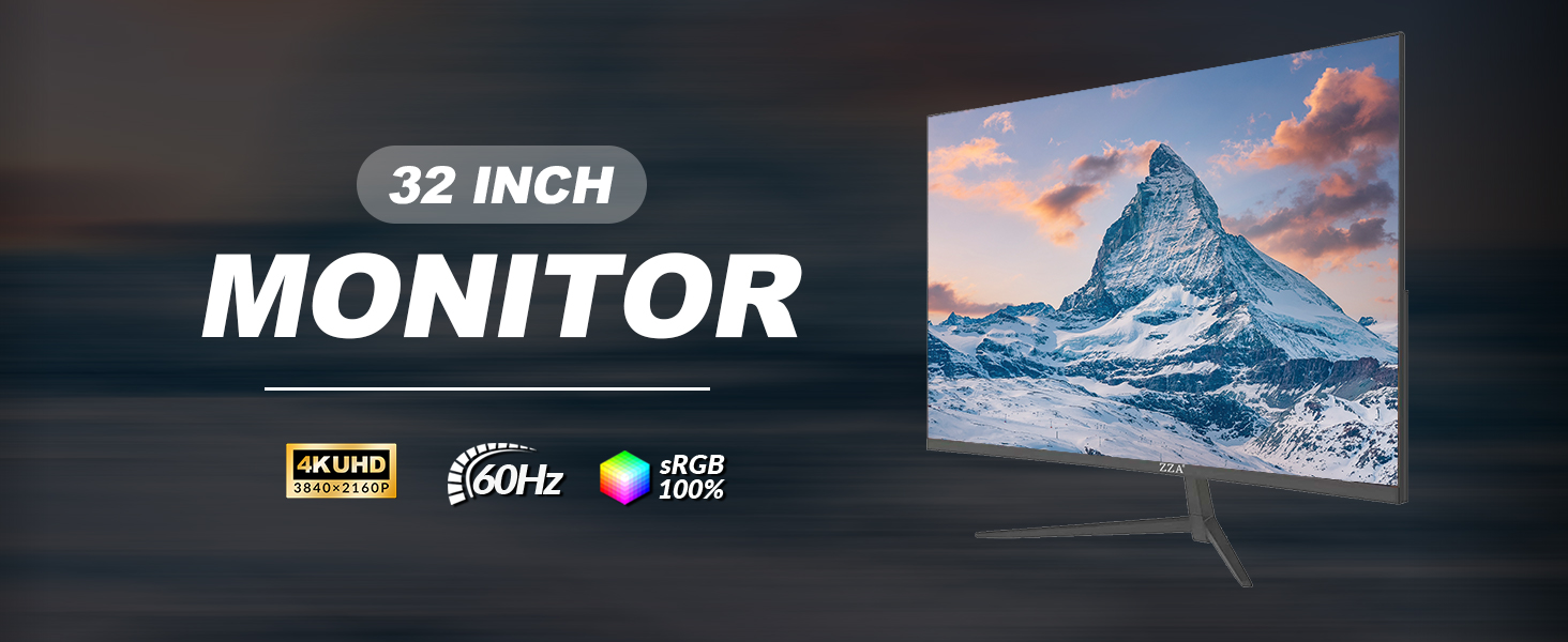 Amazon.com: ZZA 32 Inch 4K UHD Curved Monitor (3840x2160), VA,60Hz