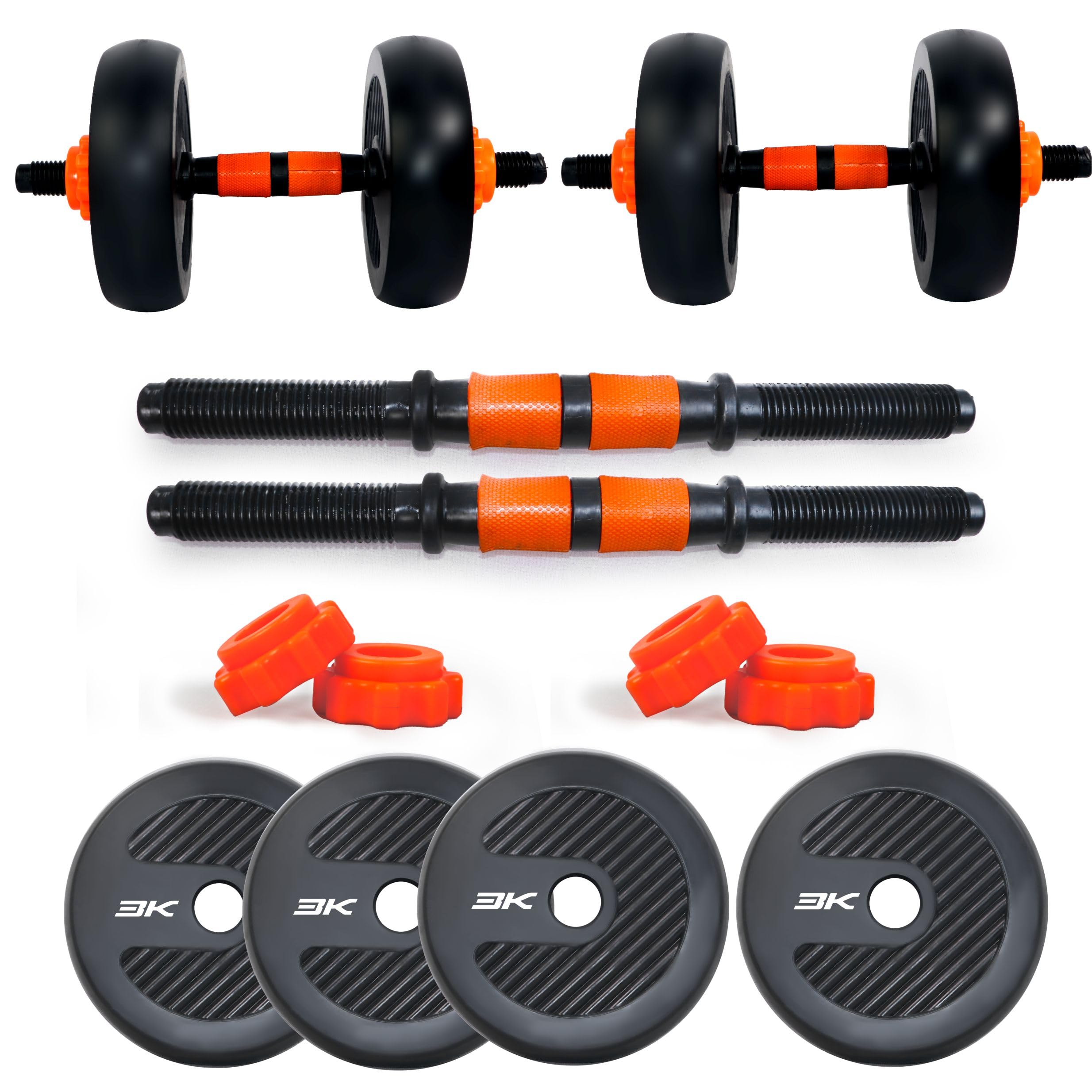 WATSON Premium Rubber Dumbbell Set For Men & Women Fitness, Dumbbell Set With 12Kg (3Kgx4) Rubber Weight Plates, Hard PVC 14" Dumbbell Rods (B0CL3KYCNJ) Amazon Price History, Amazon Price Tracker