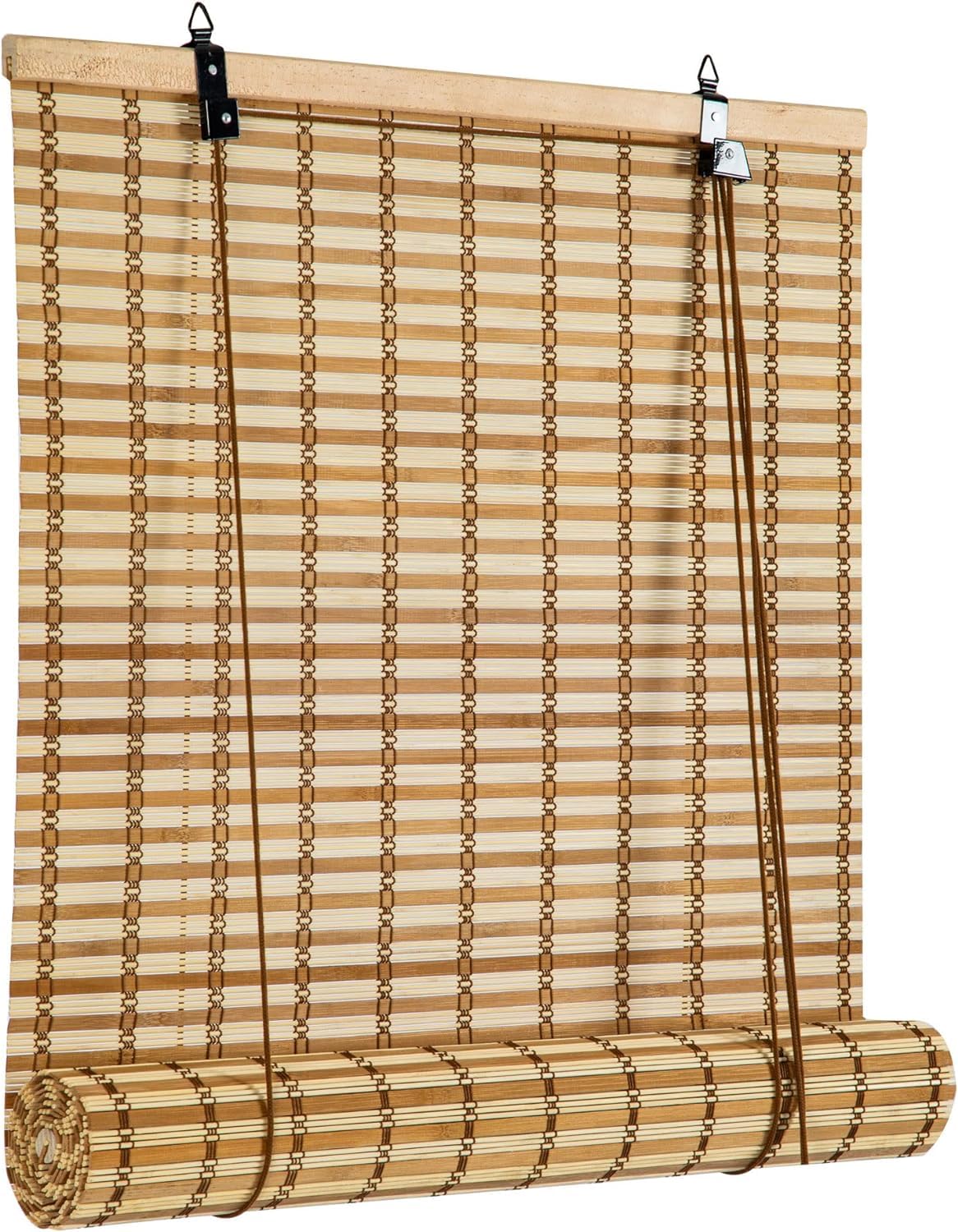 Store Occultant,Store Bambou Intérieur,Protection Solaire Protection visuelle Store à enroulement à tirage latéral pour Fenêtres et Portes,90x220CM