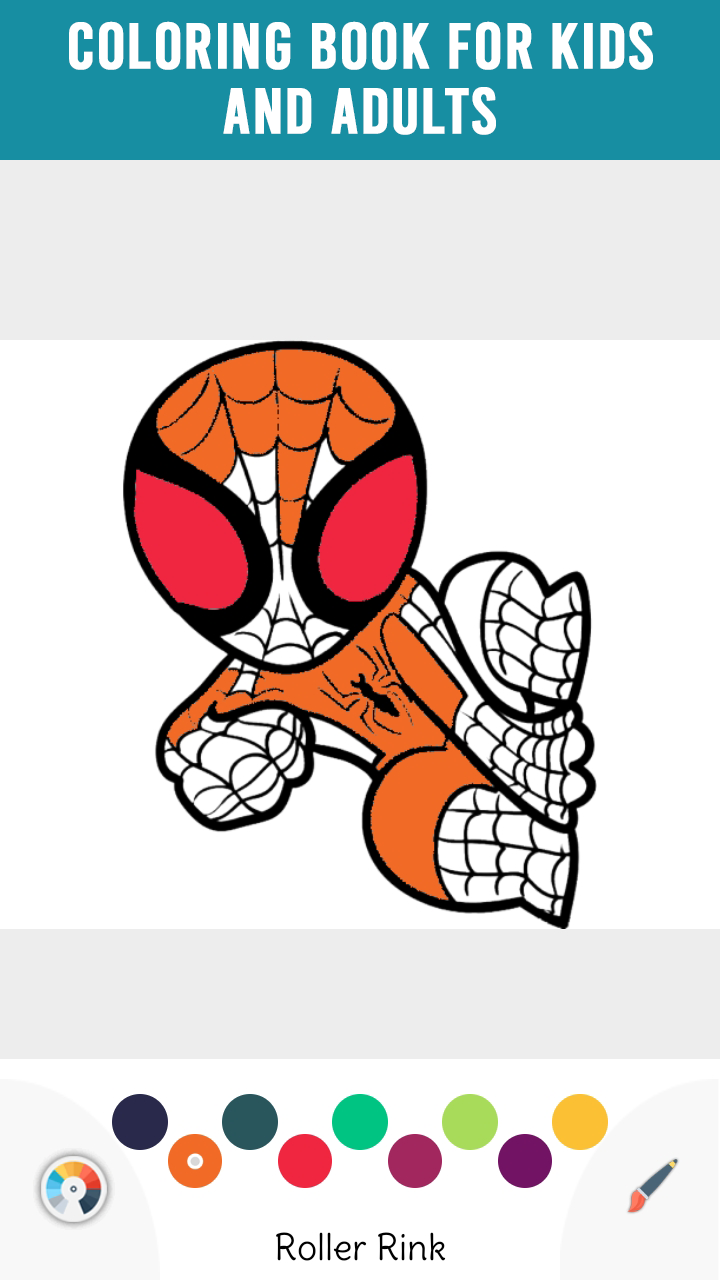 Baby Spiderman Coloring Pages