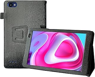 M8L Plus Tablet Case, Transwon Flip Case for BLU M8L Plus Tablet 8 Inch, BLU M8L Plus Tablet Case - Black