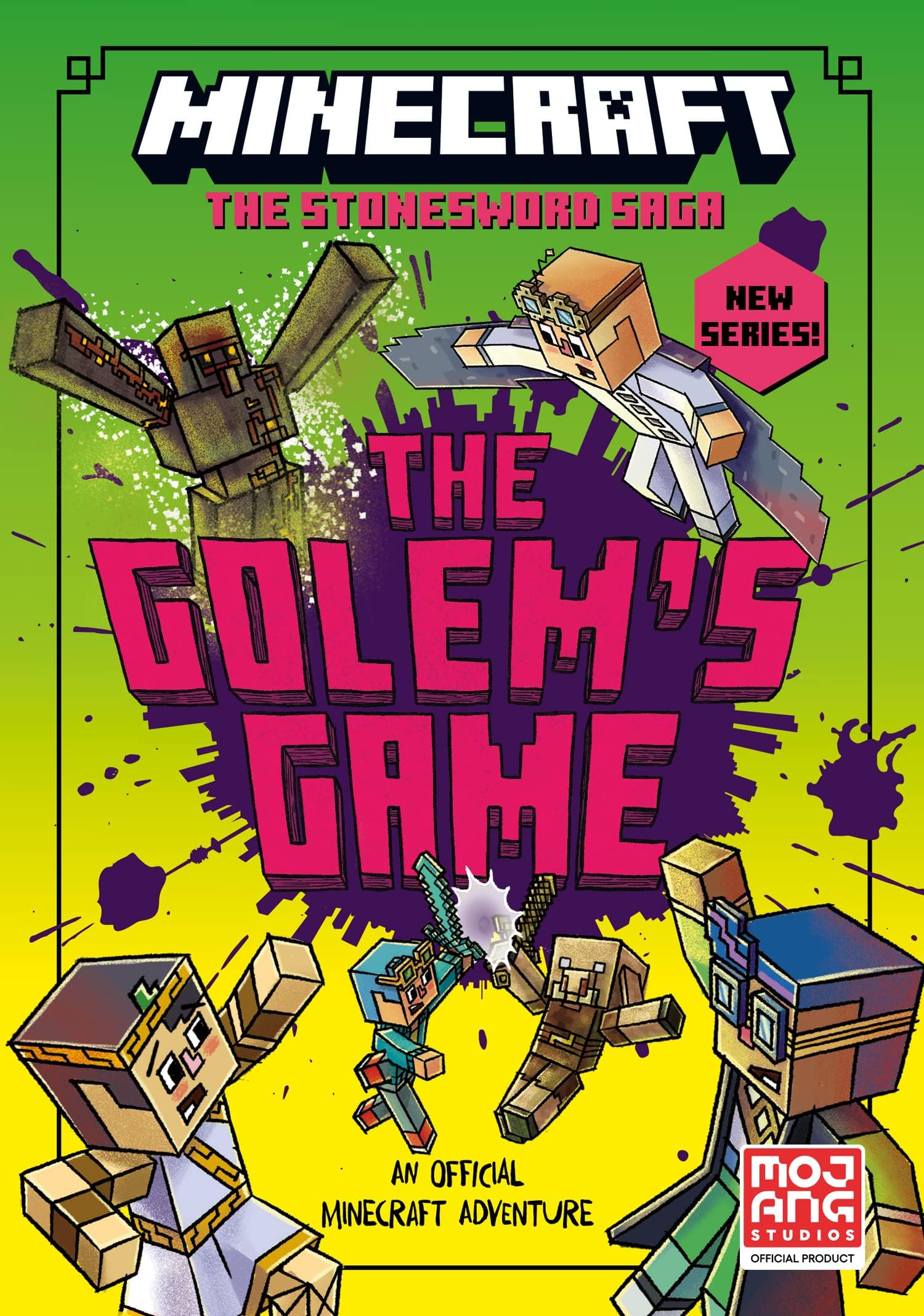 Minecraft Stonesword Saga Series 5 Books Collection Set (Minecraft: Crack in the Code!, Minecraft: Mobs Rule!, Minecraft: New Pets On The Block, To Bee Or Not to Bee! & The Golem's Game) - Image 9