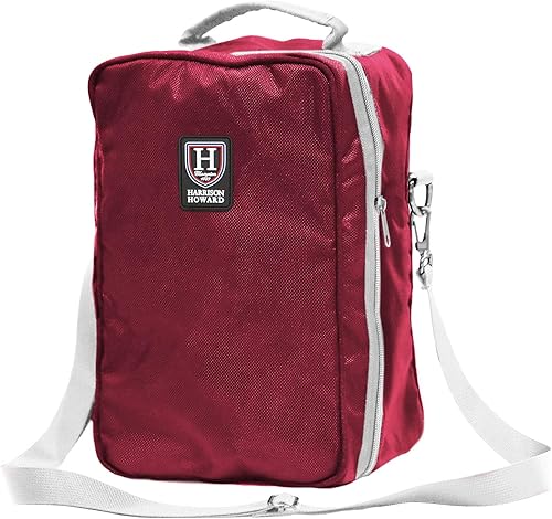 Harrison Howard Bolsa de aseo para caballos esenciales, organizador de accesorios de aseo - Borgoña