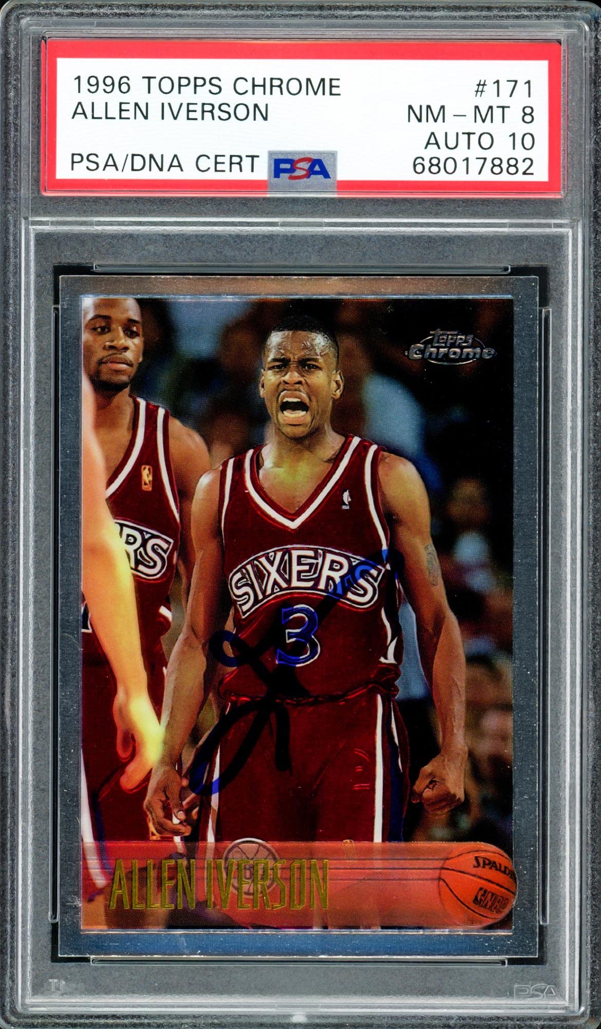 その他 Allen Iverson rc auto topps Amazon.com: Allen Iverson Autographed 1996-97 Topps Chrome Rookie