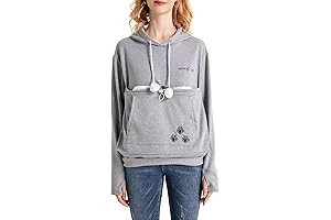 LINYUCHEN Cat Carrier Sweatshirt for Women