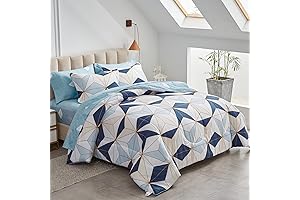 Navy Blue Triangles Geometric Bedding Set: A Guaranteed Dreamland Getaway