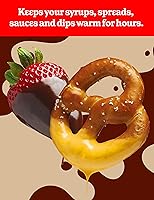 Vista 6 de Betty Crocker 0.7-Quart Mini Slow Cooker, Chocolatier & Simmer Pot, Electric Pot with Removable Stoneware Crock, Cool Touch Handles, Tempered Glass