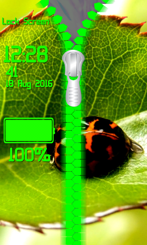てんとう虫のジッパーロック画面-Amazonアプリストアのアプリ