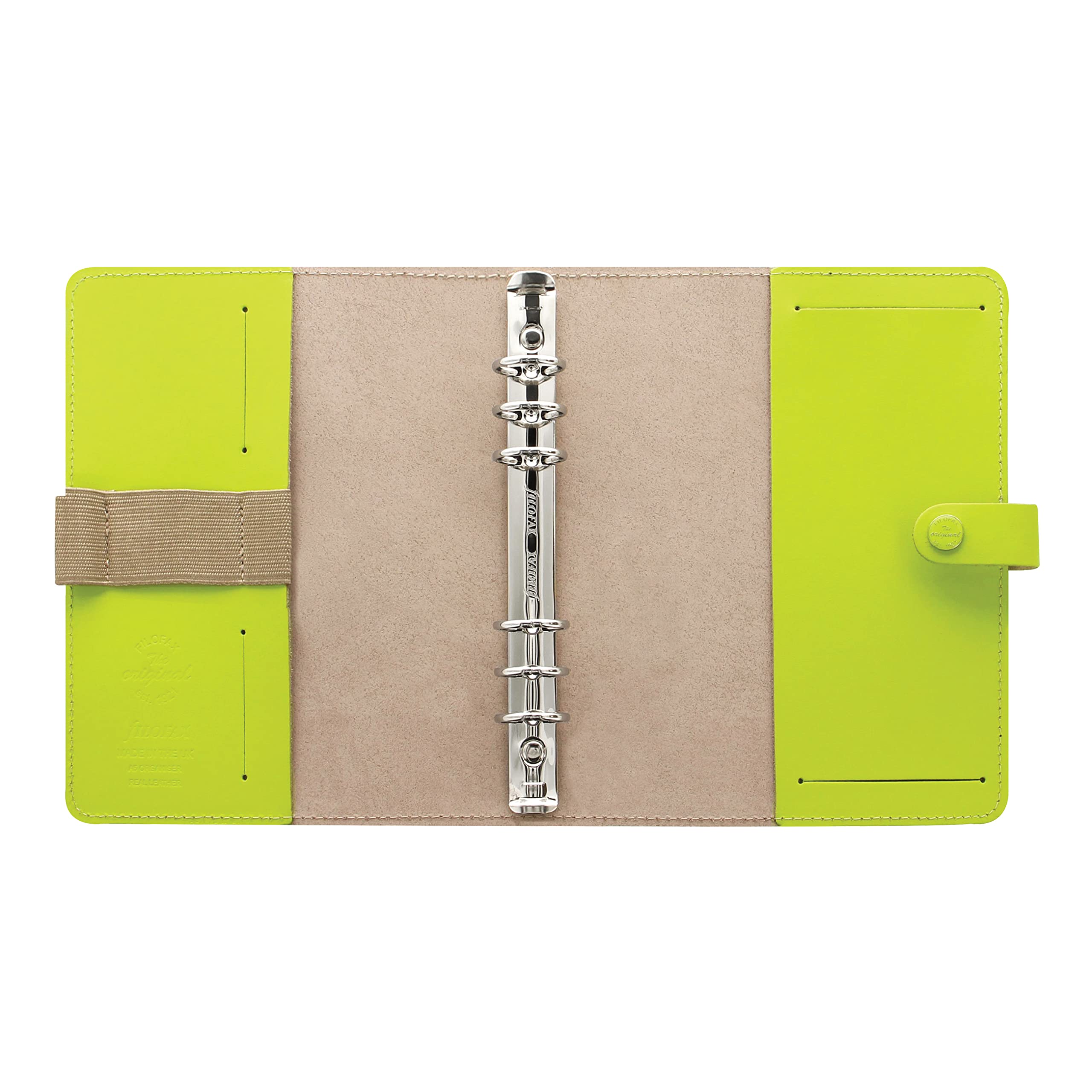 Filofax The Original Organizer, A5 Size, Black - Leather, Six Rings, Week -to-View Calendar Diary, Multilingual, 2025 (C022509-25 - View #4
