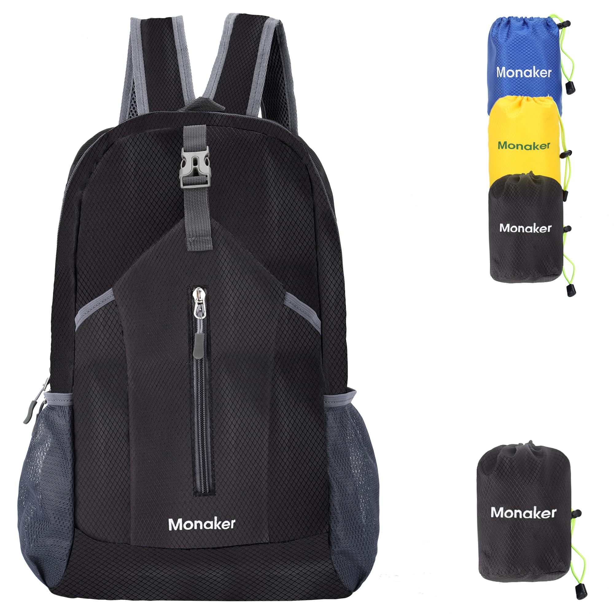 Monaker Hiking Backpack, Ultra-Lightweigt and Compact Portable Daypack for Hiking, Cycling and Camping