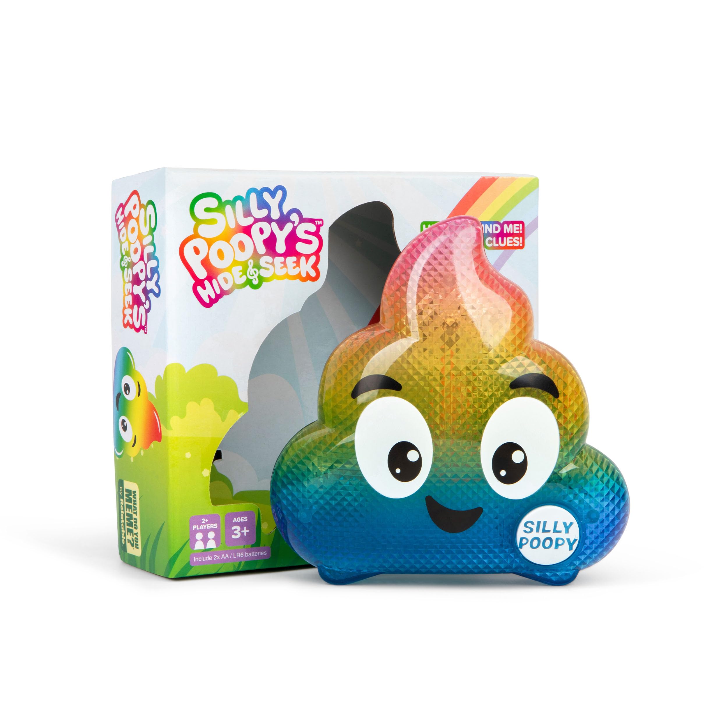 Silly Poopy's Hide & Seek by Relatable, The Talking, Singing, Rainbow Hide & Seek Toy, Fun Learning Toys for Toddlers, Interactive Toddler Toys, Perfect Stocking Stuffers or Funny Gift for Toddlers