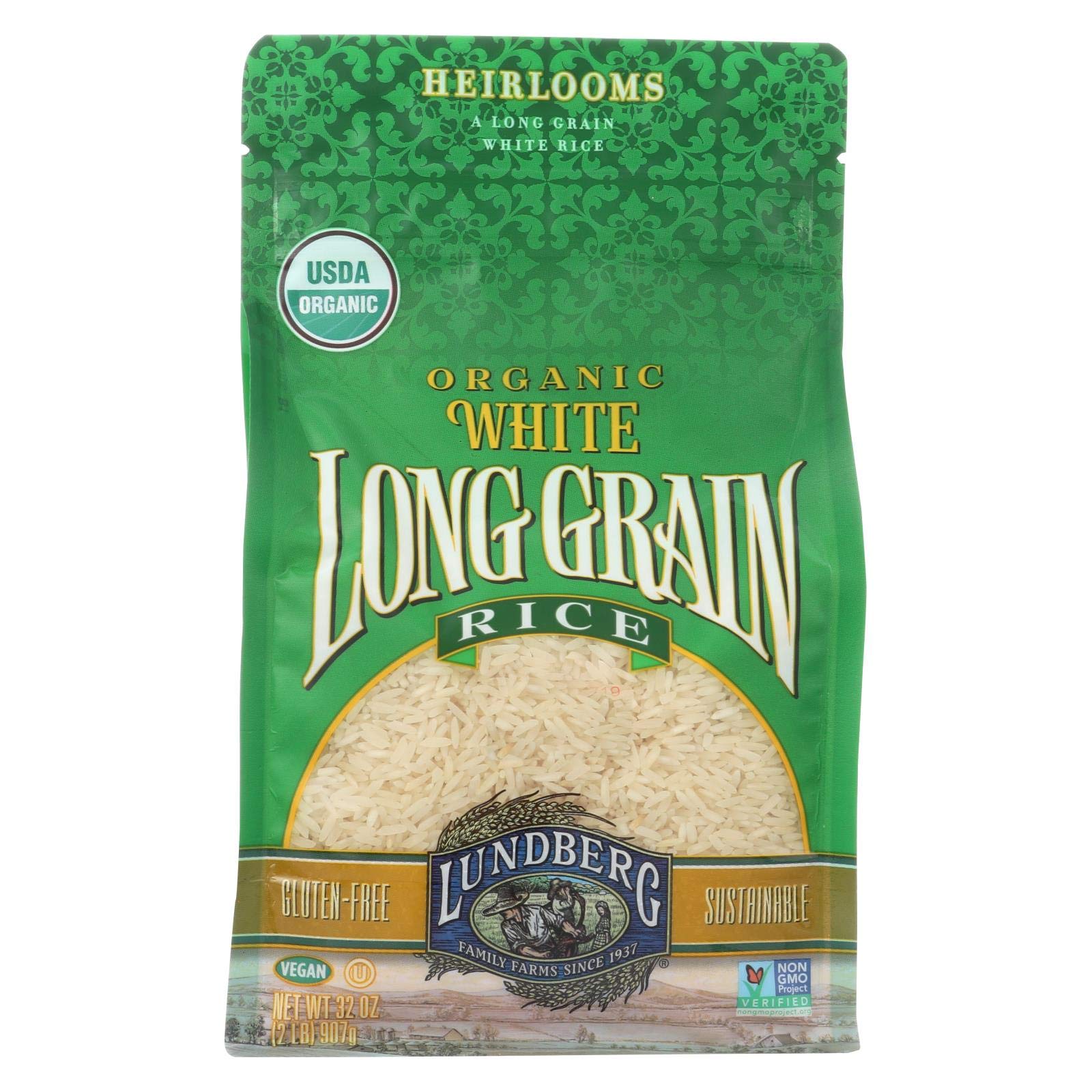 Lundberg Farms Organic Long Grain White Rice, 2 Pound -- 12 per case.6