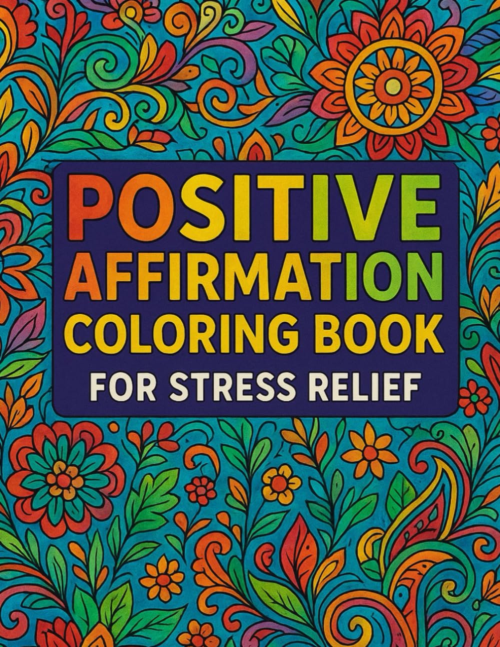 Positive Affirmation Coloring Book for Stress Relief: Uplifting Quotes & Calm Patterns for Relaxation, Mindfulness & Self-Love: Inspirational ... Stress Relief & Mindfulness Coloring Series)