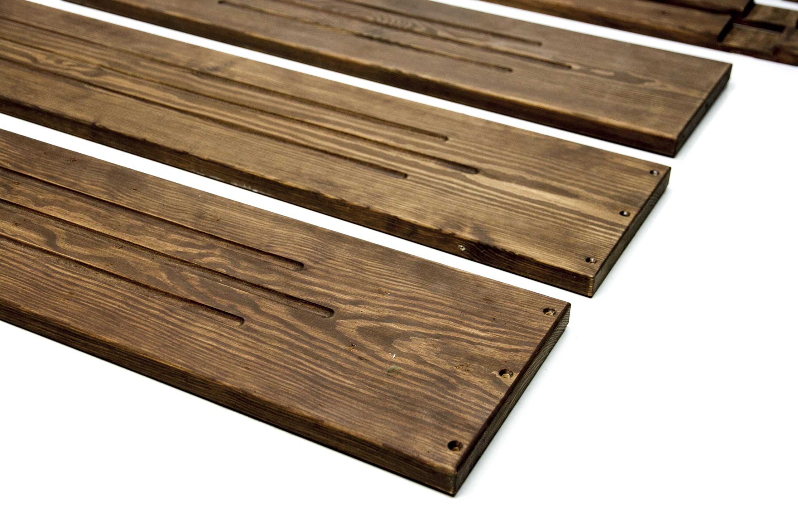 Grabrahmen aus Holz – Holzrahmen für Grab – Grabumrandung 190x90x20 cm – Imprägniertes Kiefernholz – Farbe Nussbaum – Wetterfest – Einfache Montage